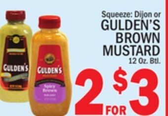 C Town Gulden's brown mustard offer