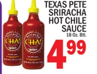 C Town Texas pete sriracha hot chile sauce offer