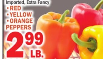 C Town • red • yellow • orange peppers offer