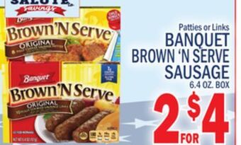 C Town Banquet brown'n serve sausage offer