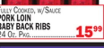 C Town Pork loin baby back ribs offer
