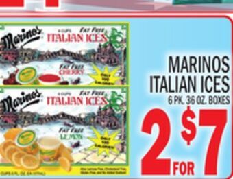 C Town Marinos italian ices offer