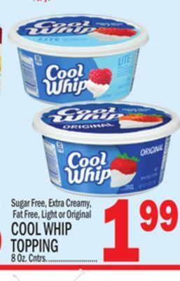 C Town Cool whip topping offer
