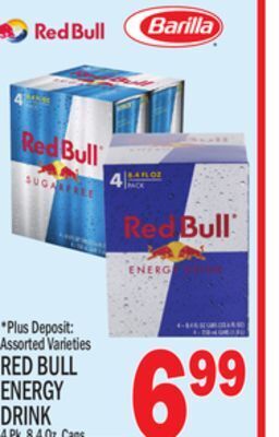 C Town Red bull energy drink offer
