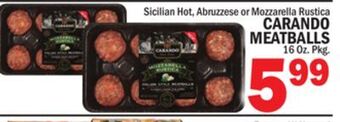 C Town Carando meatballs offer
