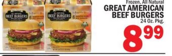 C Town Great american beef burgers offer