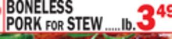 C Town Boneless pork for stew offer