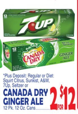 Bravo Supermarkets Canada dry ginger ale offer