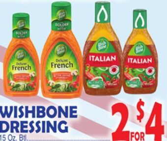 Bravo Supermarkets Wishbone dressing offer