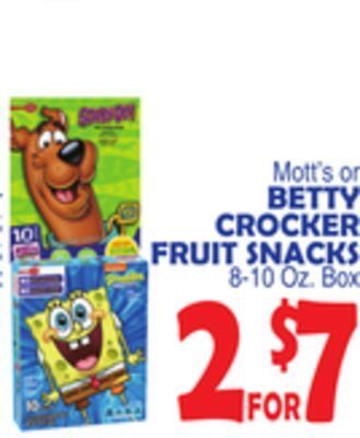 Bravo Supermarkets Betty crocker fruit snacks offer