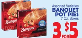 Bravo Supermarkets Banquet pot pies offer