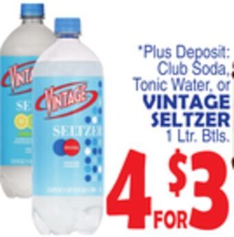 Bravo Supermarkets Vintage seltzer offer