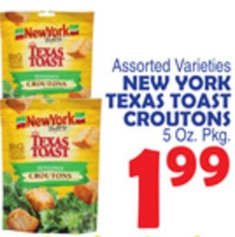 Bravo Supermarkets New york texas toast croutons offer