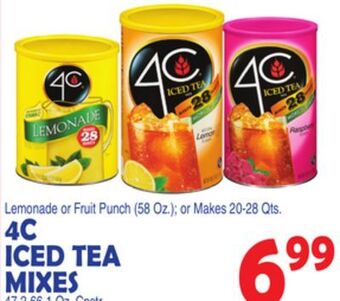 Bravo Supermarkets 4c iced tea mixes 47.2-66.1 oz. cnstr. offer