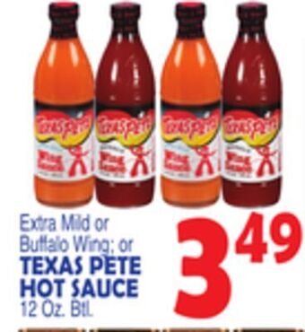 Bravo Supermarkets Texas pete hot sauce offer