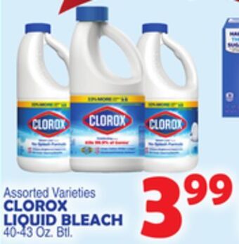 Bravo Supermarkets Clorox liquid bleach offer