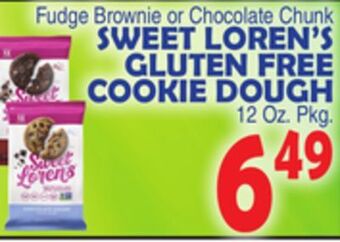 Bravo Supermarkets Sweet loren's gluten free cookie dough offer