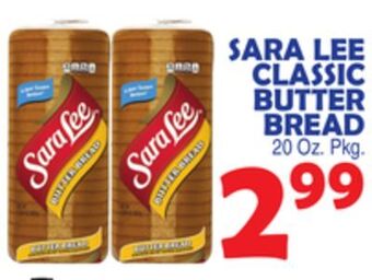 Bravo Supermarkets Sara lee classic butter bread offer
