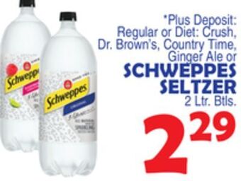 Bravo Supermarkets Schweppes seltzer offer