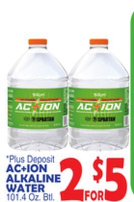Bravo Supermarkets Ac + ion alkaline water offer