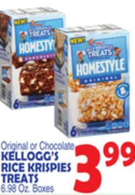Bravo Supermarkets Kellogg's rice krispies treats offer