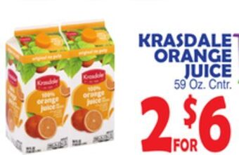 Bravo Supermarkets Krasdale orange juice offer