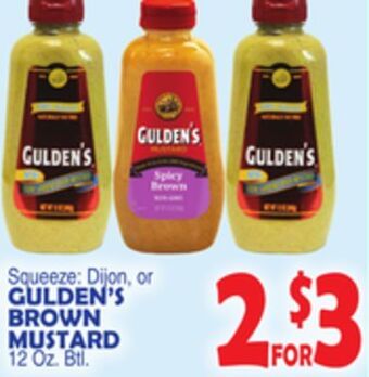 Bravo Supermarkets Gulden's brown mustard offer