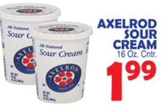 Bravo Supermarkets Axelrod sour cream offer