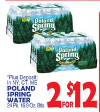 Bravo Supermarkets Poland spring water offer