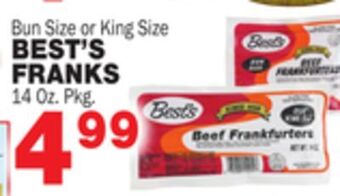 Bravo Supermarkets Best's franks offer