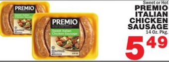 Bravo Supermarkets Premio italian chicken sausage offer