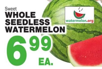 Bravo Supermarkets Whole seedless watermelon offer