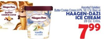 Bravo Supermarkets Haagen-dazs ice cream 28 oz. cntrs offer