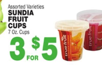Bravo Supermarkets Sundia fruit cups offer