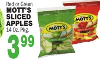 Bravo Supermarkets Mott's sliced apples offer