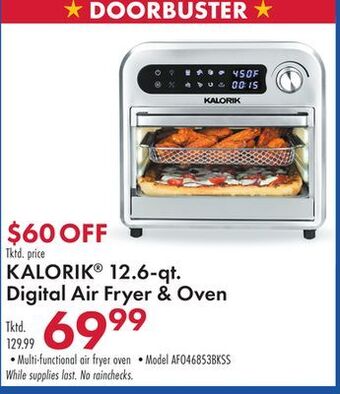 Boscov's Kalorik® 12.6-qt. digital air fryer oven offer