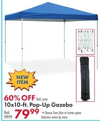 Boscov's 10x10-ft. pop-up gazebo offer