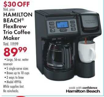 Boscov's Hamilton beach® flexbrew trio coffee maker offer
