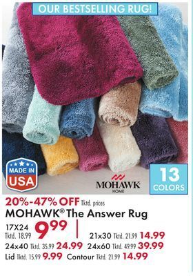 Boscov's Mohawk® the answer rug offer