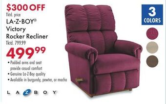 Boscov's Lazboy® victory rocker recliner offer