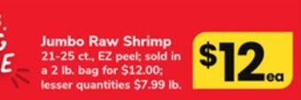 ACME Jumbo raw shrimp offer