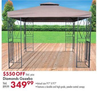 Boscov's Diamonds gazebo offer