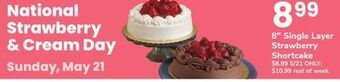 ACME 8 single layer strawberry shortcake offer