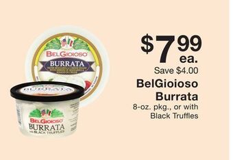 Fairway Store Market Belgioioso burrata offer