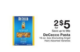 Fairway Store Market Dececco pasta offer