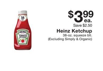 Fairway Store Market Heinz ketchup offer