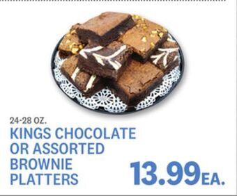 Kings Food Markets Kings chocolate or assorted brownie platters offer
