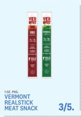 Kings Food Markets Vermont realstick meat snack offer