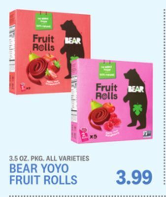 Kings Food Markets Bear yoyo fruit rolls offer