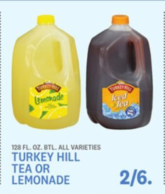 Kings Food Markets Turkey hill tea or lemonade offer